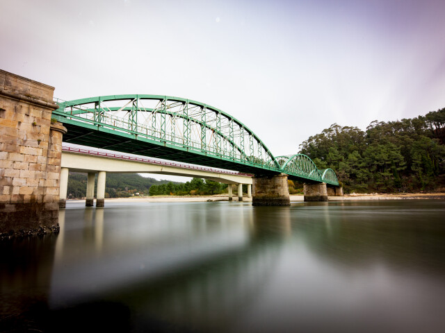 Ponte sobre o estuario do río Sor
